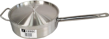 Pro-Kitchen - 26x8.5cm (4.2L) Sauce Pan & Lid SS - Long Handle