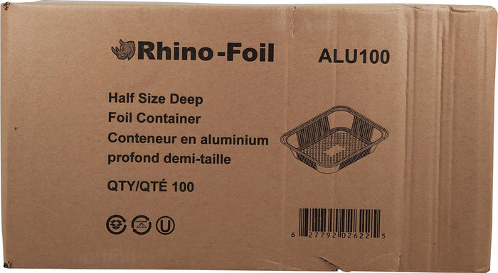 Durable Packaging Full-Size Deep Aluminum Foil Steam Pan, 50 ct