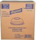 Arrow/AP-L-6/8/Dispose - Dome Lid No Hole For 6oz-8oz Ice Cream/Dessert Cup