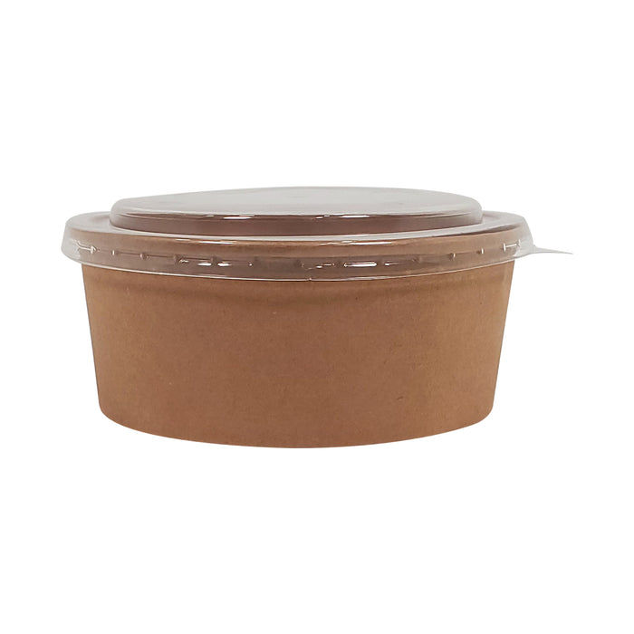 Ecomates - Kraft PE-Lined Paper Container - Round - 1000ml