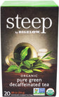 Steep - Tea Bags - Organic - Pure Green - Decaffeinated